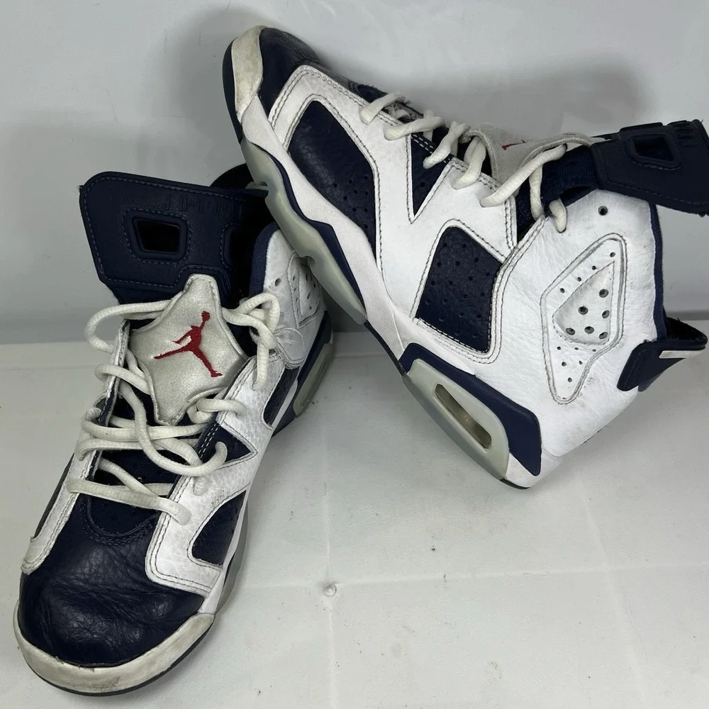 Jordan 6 Retro Olympic Midnight Navy (2024) GS Size 5.5Y/ 7 Women's‎ 384665-164